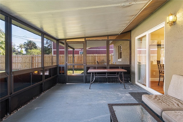 view of sunroom / solarium