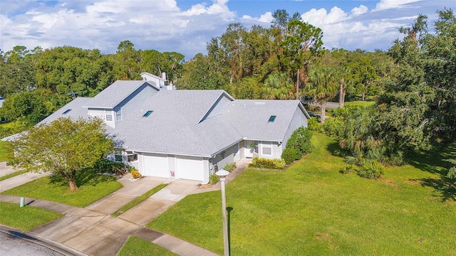 birds eye view of property