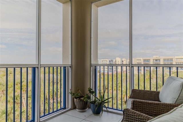 view of sunroom / solarium