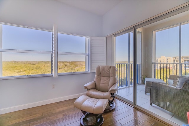 view of sunroom