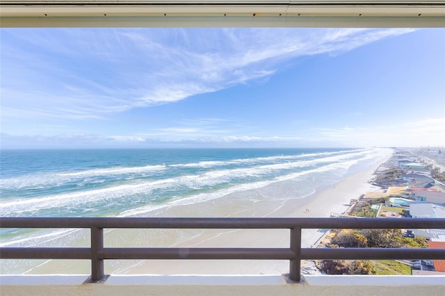 property view of water with a view of the beach