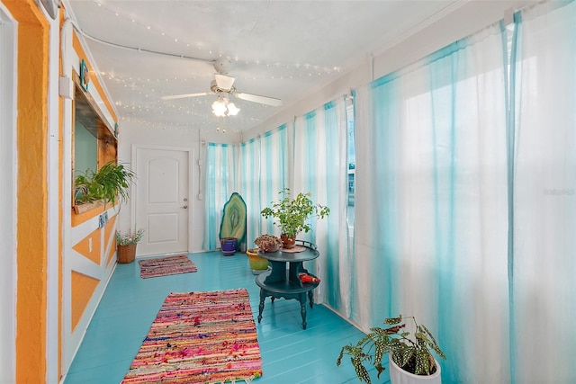 interior space featuring crown molding