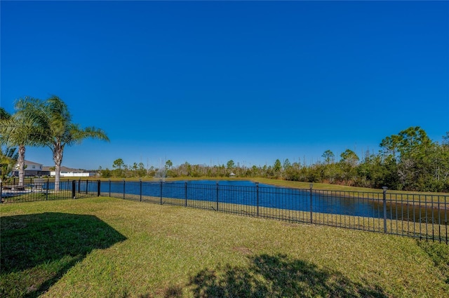 exterior space featuring a water view