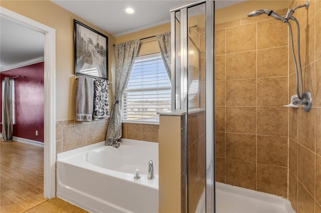 2707 Atlantis Dr, New Smyrna Beach, FL 32168 - bathroom featuring plus walk in shower