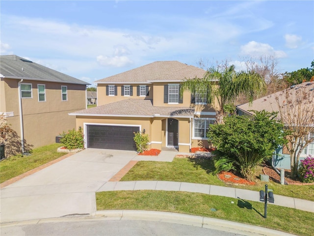 2707 Atlantis Dr, New Smyrna Beach, FL 32168 - view of front of house featuring a garage and a front yard