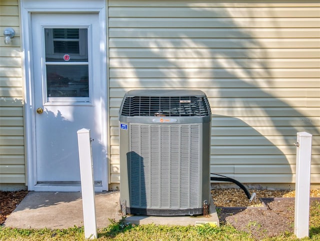 exterior details with central AC unit