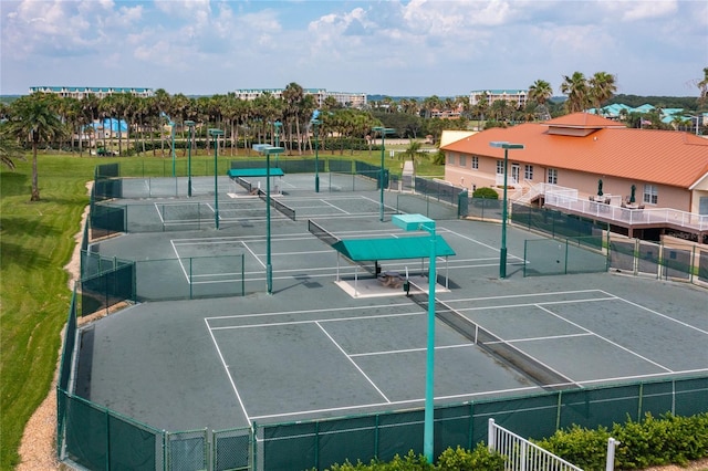 view of tennis court