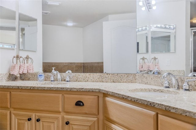 bathroom with vanity