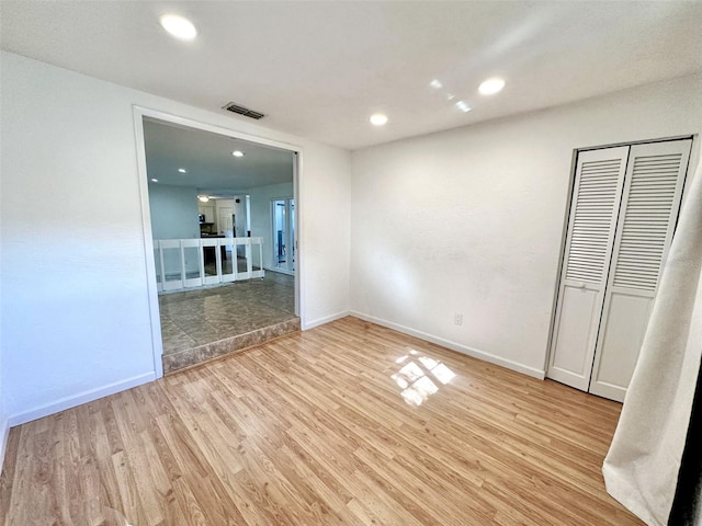 interior space featuring light hardwood / wood-style flooring