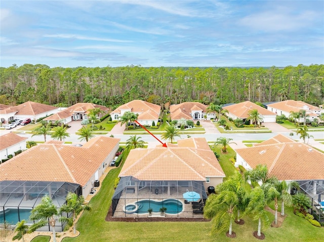 birds eye view of property