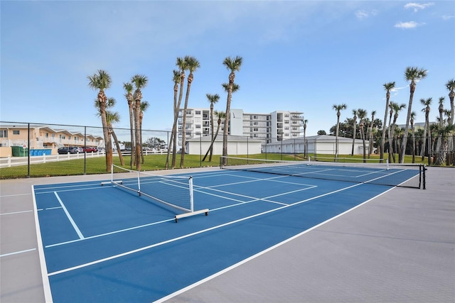 view of tennis court