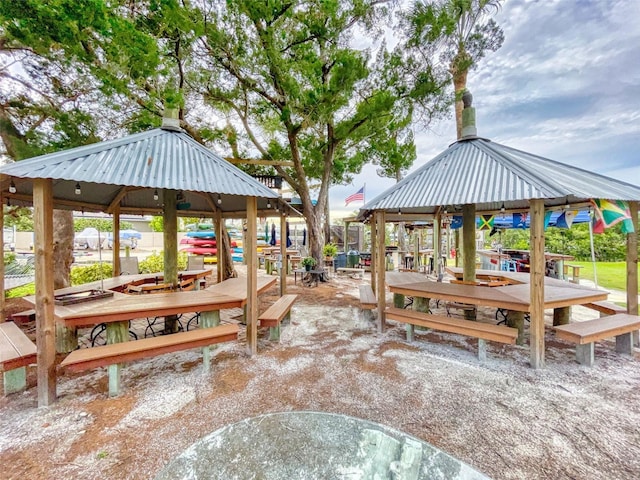 surrounding community with a gazebo