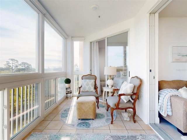 sunroom with a healthy amount of sunlight