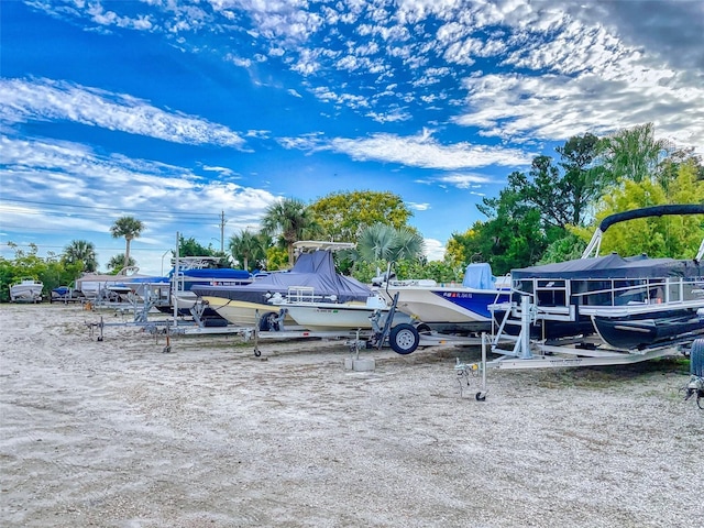 view of dock area