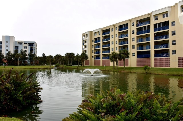 view of water feature