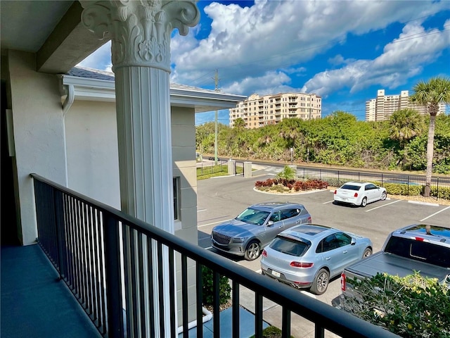 view of balcony