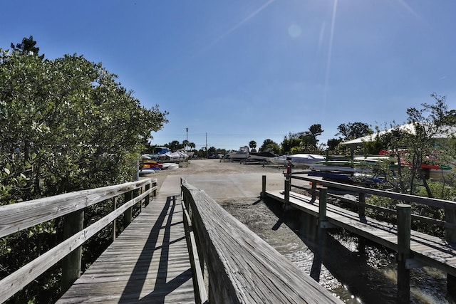 view of dock