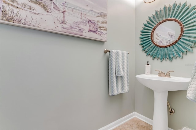 bathroom featuring tile patterned floors