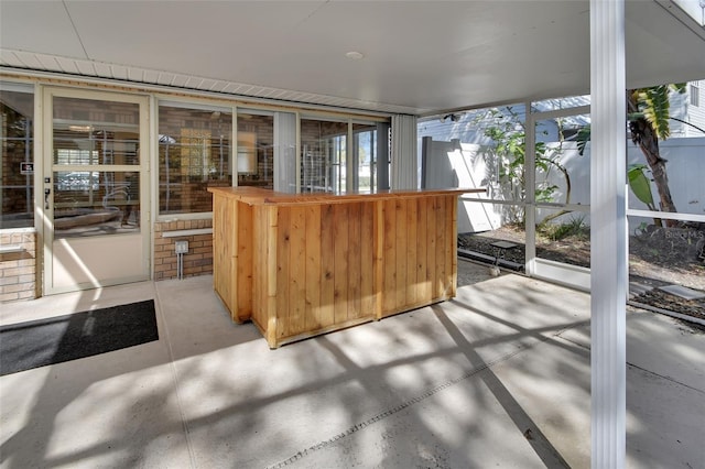 view of sunroom