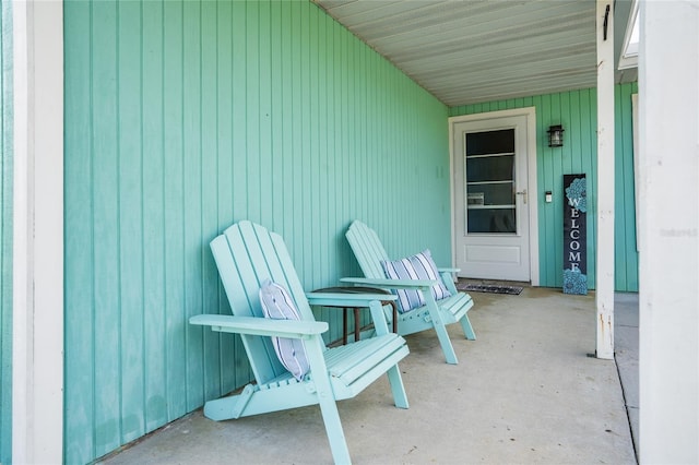 view of patio / terrace featuring covered porch