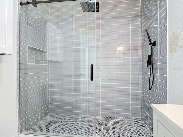 bathroom with walk in shower