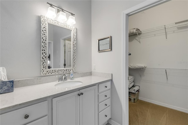 bathroom featuring vanity