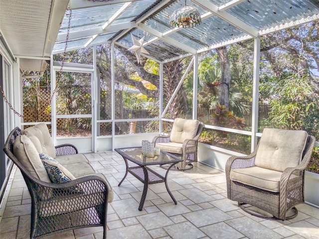 view of sunroom / solarium