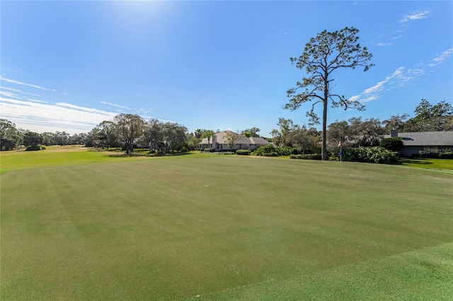 view of community featuring a yard