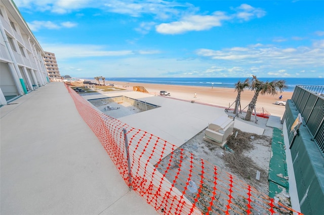 water view with a beach view