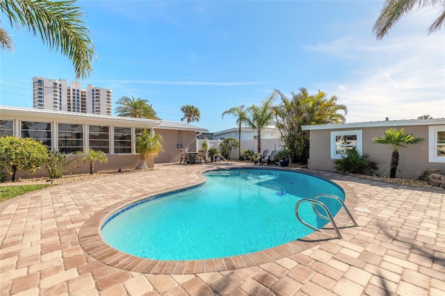 view of pool with a patio