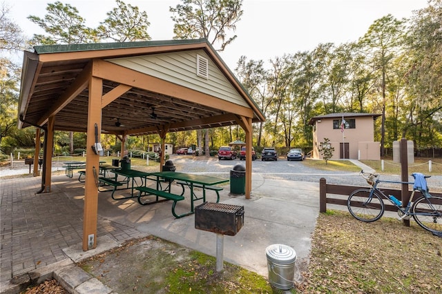 view of home's community with a gazebo