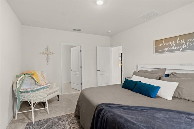 bedroom featuring carpet flooring