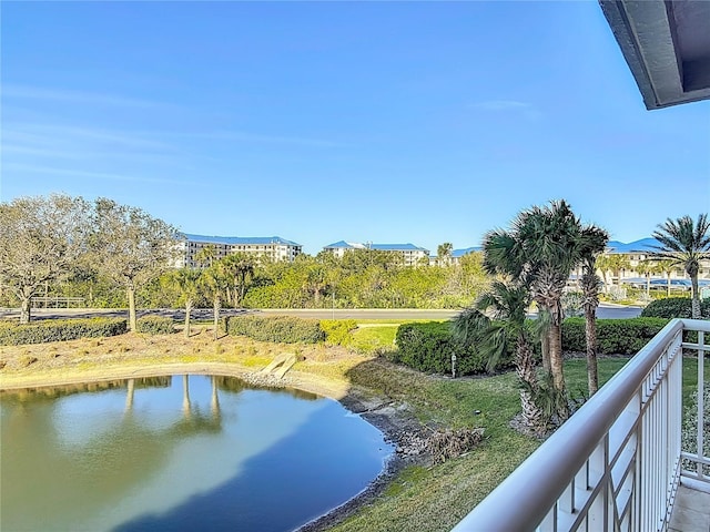 view of water feature