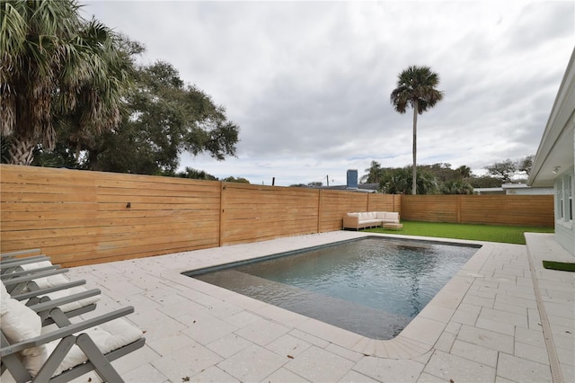 view of pool with a patio