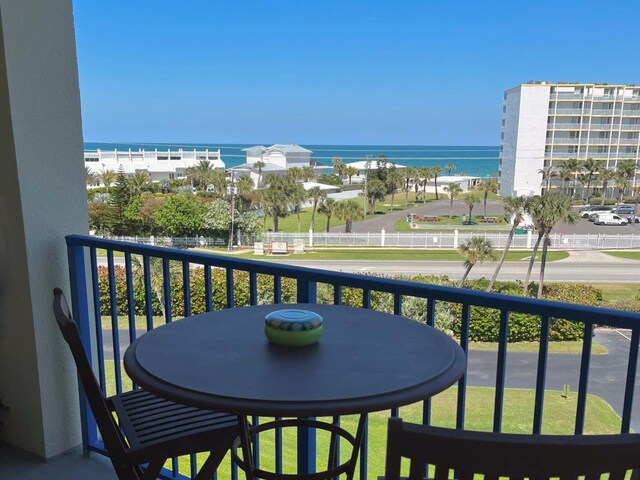 5300 S Atlantic Ave Unit 3-504, New Smyrna Beach, FL 32169 - balcony with a water view
