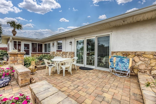 view of patio / terrace featuring outdoor dining area