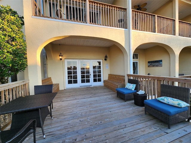 view of deck