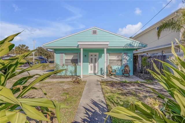 view of bungalow-style home