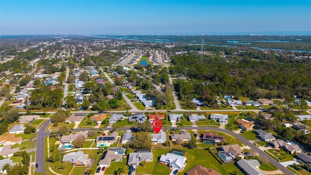 drone / aerial view featuring a residential view