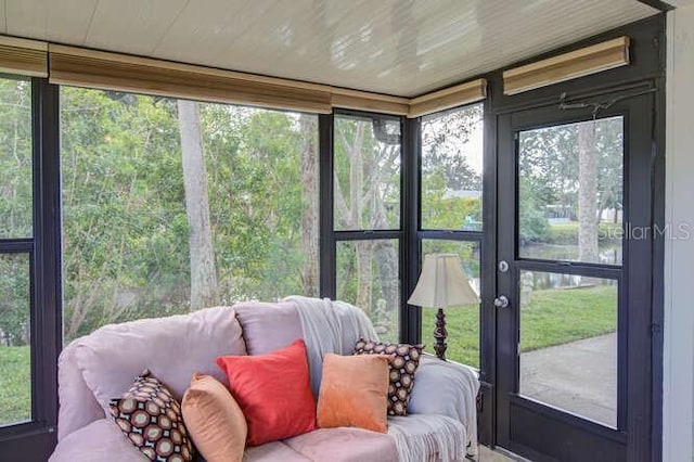 sunroom / solarium with plenty of natural light