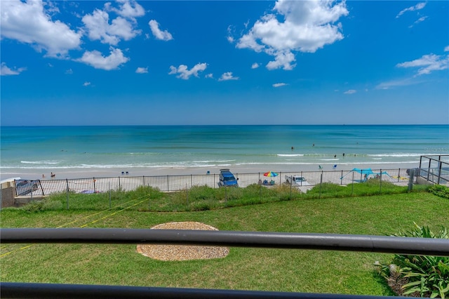 water view featuring a view of the beach