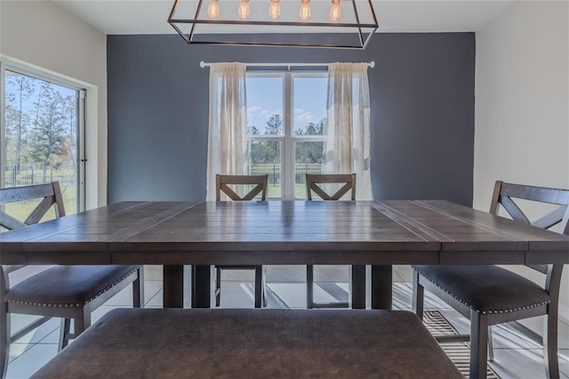 dining area with a wealth of natural light