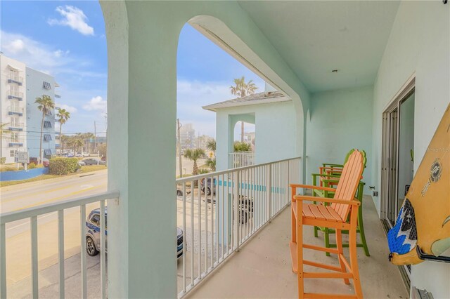 view of balcony