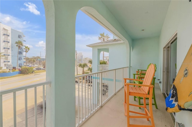 view of balcony