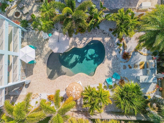 birds eye view of property