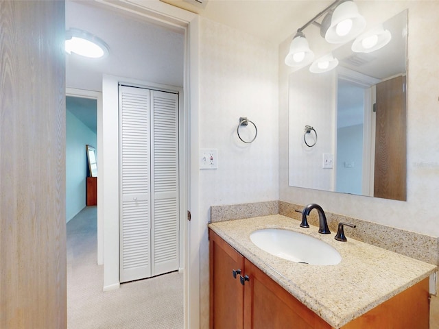 bathroom with vanity