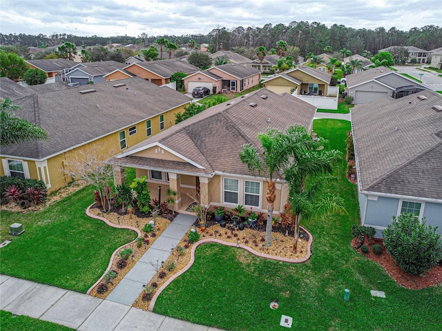 birds eye view of property featuring a residential view