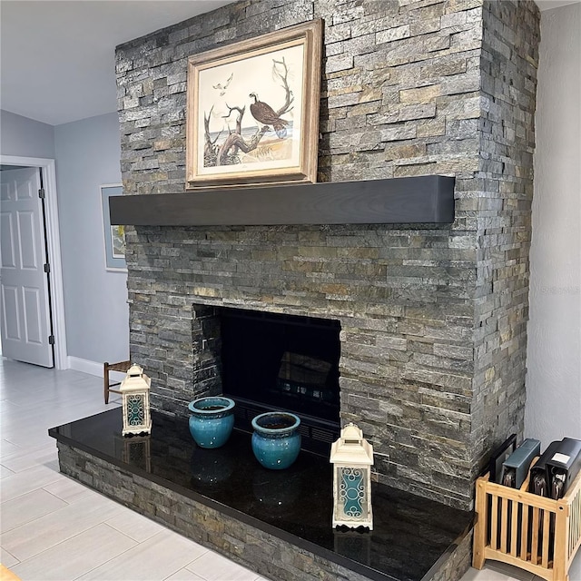 interior details with hardwood / wood-style flooring