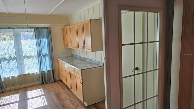 26 Birdie Dr, New Smyrna Beach, FL 32168 - kitchen featuring light wood finished floors and light countertops
