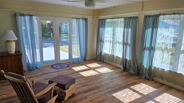 26 Birdie Dr, New Smyrna Beach, FL 32168 - sunroom / solarium with a ceiling fan